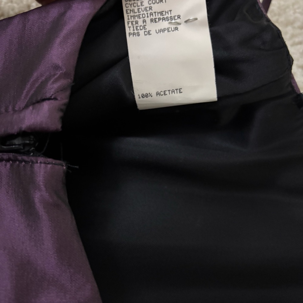 Vintage 90s Y2K Purple Corset Dress Jessica McClintock Gunne Sax Iridescent Prom - Picture 11 of 15